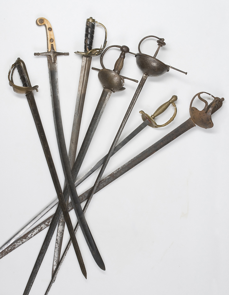 Espadas modernas. Séculos XVII ao XX