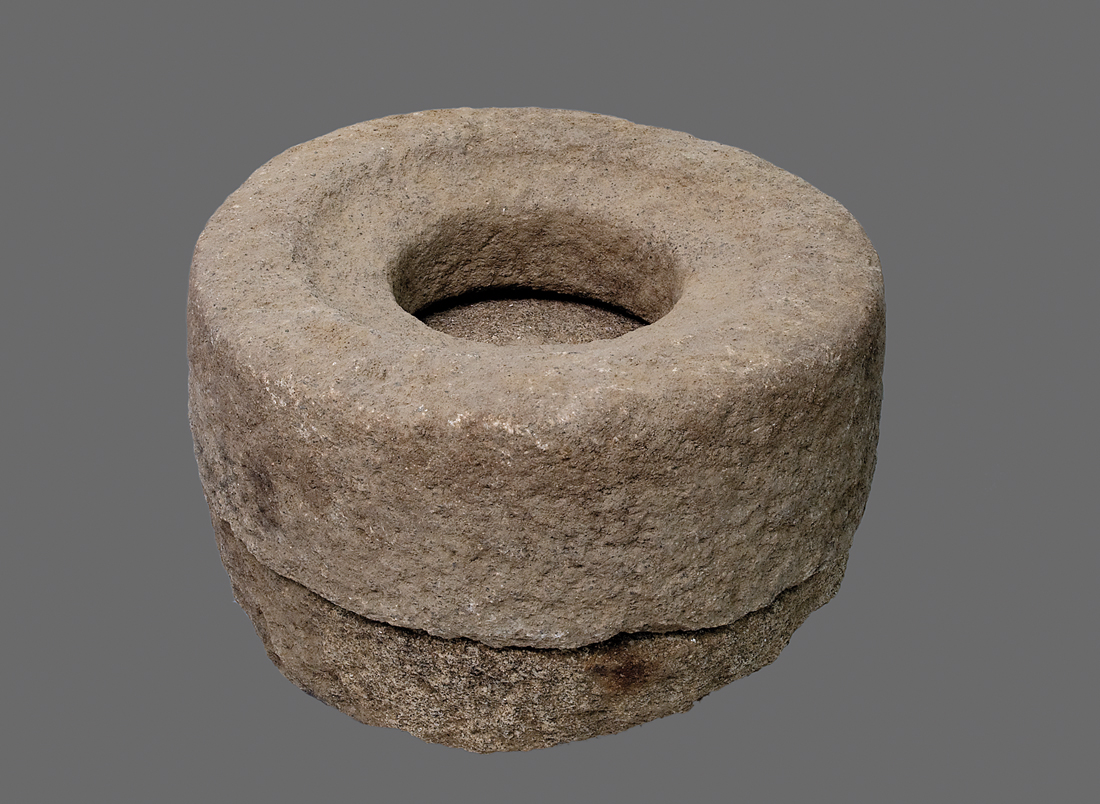 Muíño circular. Conxunto arqueolóxico-natural de Santomé