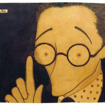 Caricatura de Risco por Castelao