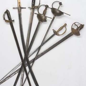 Espadas modernas. Séculos XVII ao XX
