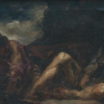Ramón Parada Justel. Mercurio e Argos, copia de Velázquez