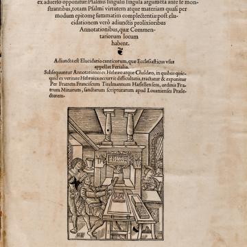 Explicación aos Salmos. Século XVI