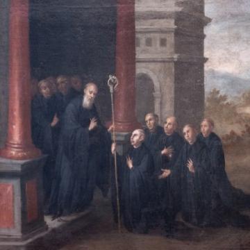 Unha pasaxe da vida de san Bieito
